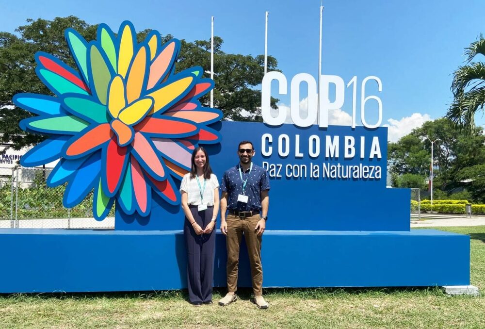 Gia Paola (DUC’s national policy analyst) and James Paterson (a research scientist with IWWR) at COP16